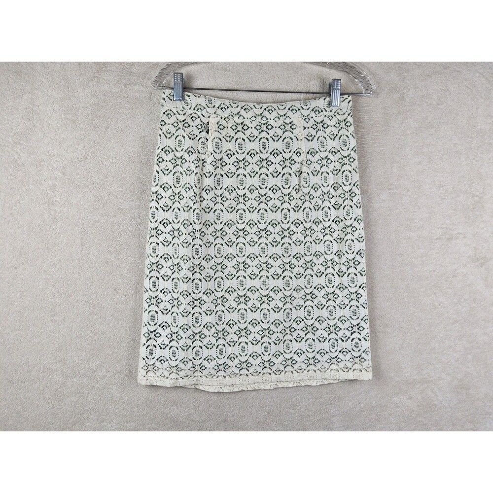 Edme & Esyllte Anthropologie Women's Lace Overay Pencil Straight Skirt Size 6